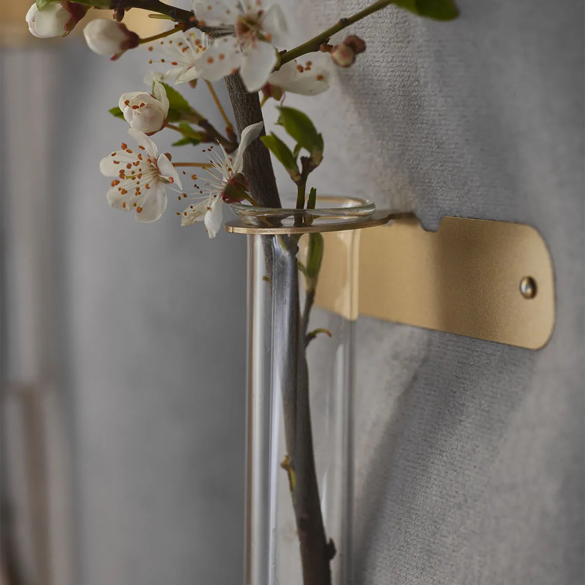 Padded Wall Boards Accessories - Decorative Strip 1 Gold on grey panel Decormania UK